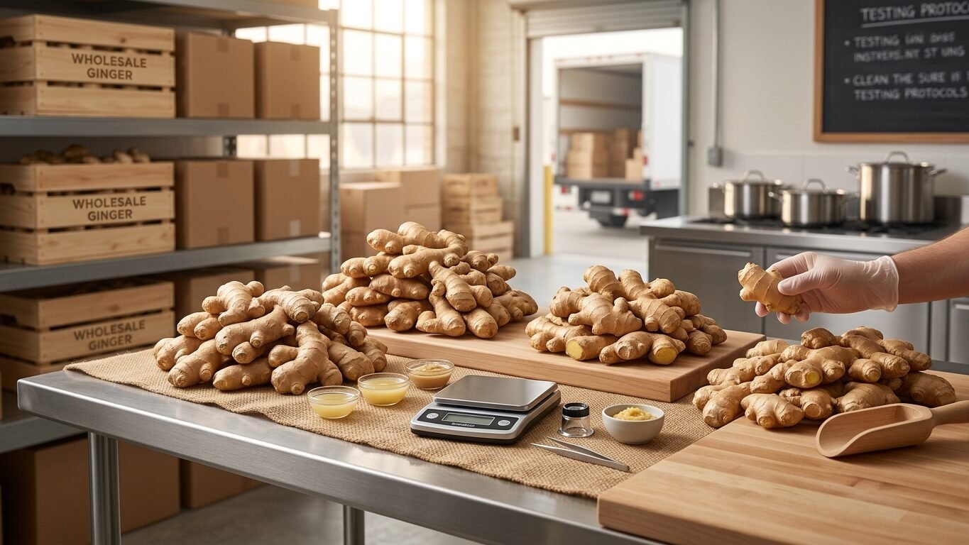 Bulk ginger supplier providing high-quality fresh ginger for businesses